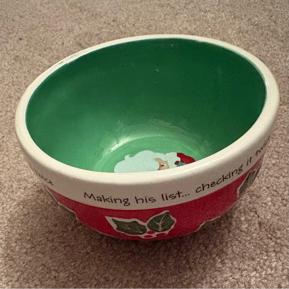 Burton Red and Green Festive Bowl